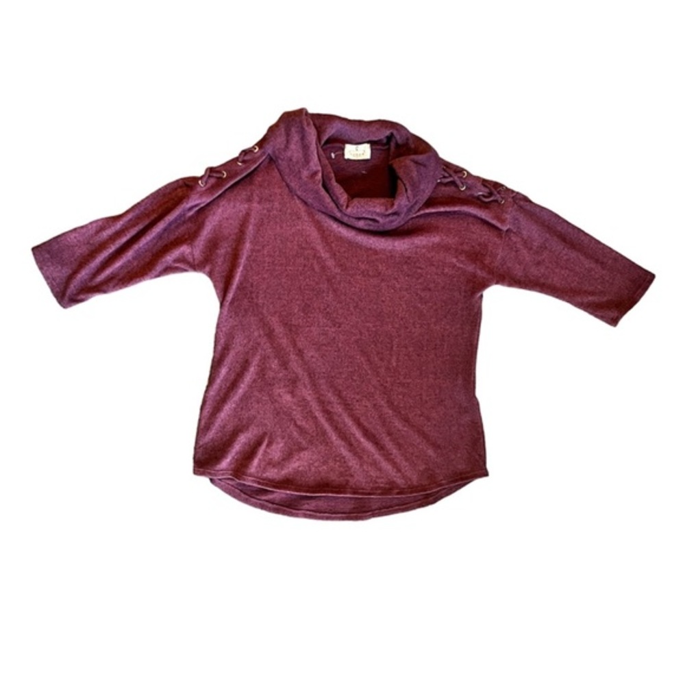 Ember Extra Soft Light eggplant purple cowl neck sweater Size L